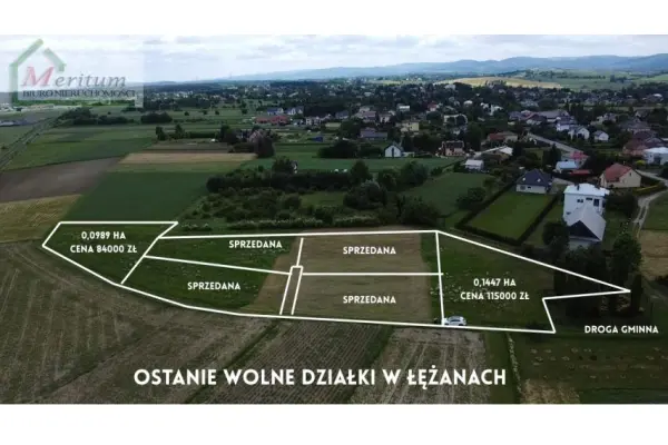 podkarpackie, krośnieński, Miejsce Piastowe, Łężany, OSTATNIE DZIAŁKI W ŁĘŻANACH!